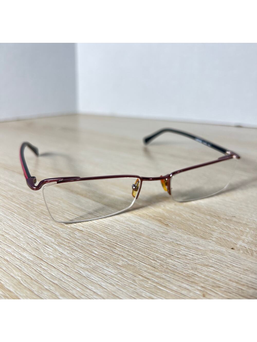 Anna Sui AS09302 Half Rim Eyeglasses Pink FRAMES Only 52-18-130